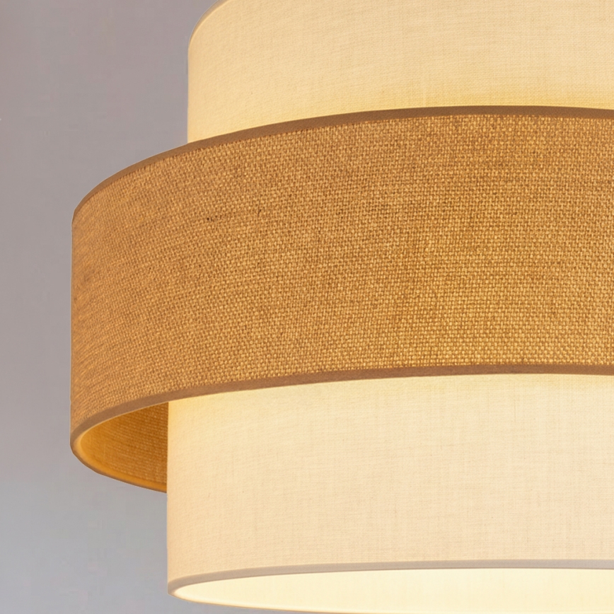 Brilagi - Pendelleuchte SPACE 1xE27/60W/230V Ø 40 cm beige/creme