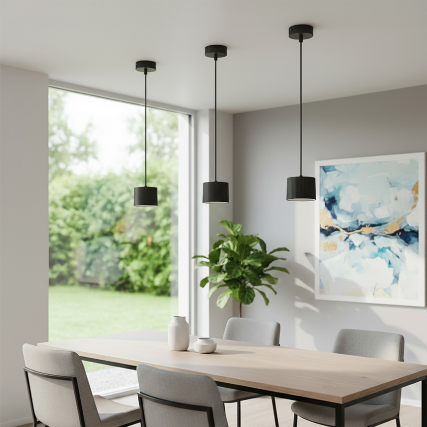 Brilagi - Pendelleuchte STRIPY an Kabel 1xGX53/15W/230V schwarz