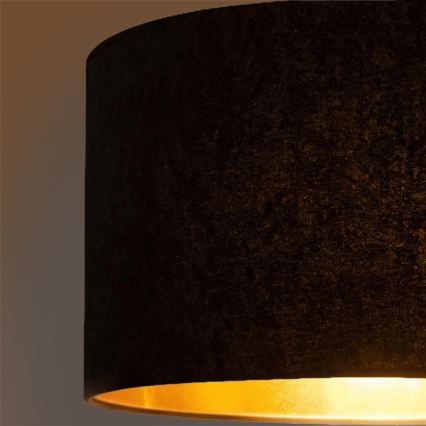 Brilagi - Pendelleuchte VELVET an Kabel 1xE27/60W/230V Ø 40 cm schwarz/gold