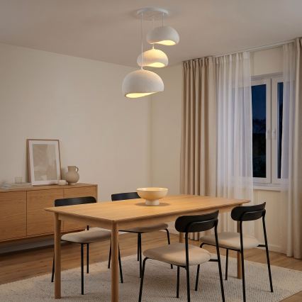 Brilagi - Pendelleuchte WABI SABI, 3x E27/40W/230V, Ø 76 cm, weiß