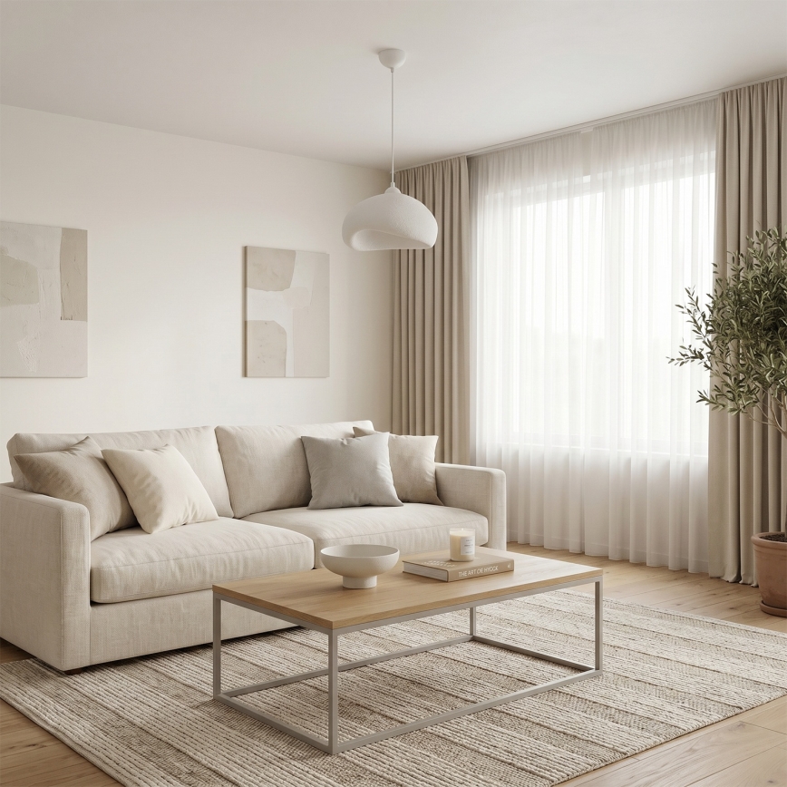 Brilagi - Pendelleuchte WABI SABI an Kabel 1xE27/40W/230V Ø 32 cm weiß