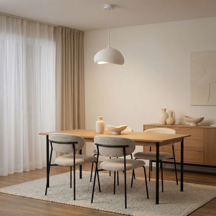 Brilagi - Pendelleuchte WABI SABI mit Kabel 1xE27/40W/230V weiß