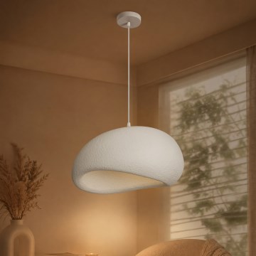 BRILAGI - Pendelleuchte WABI SABI mit Kabel 1xE27/60W/230V Ø 50 cm weiß