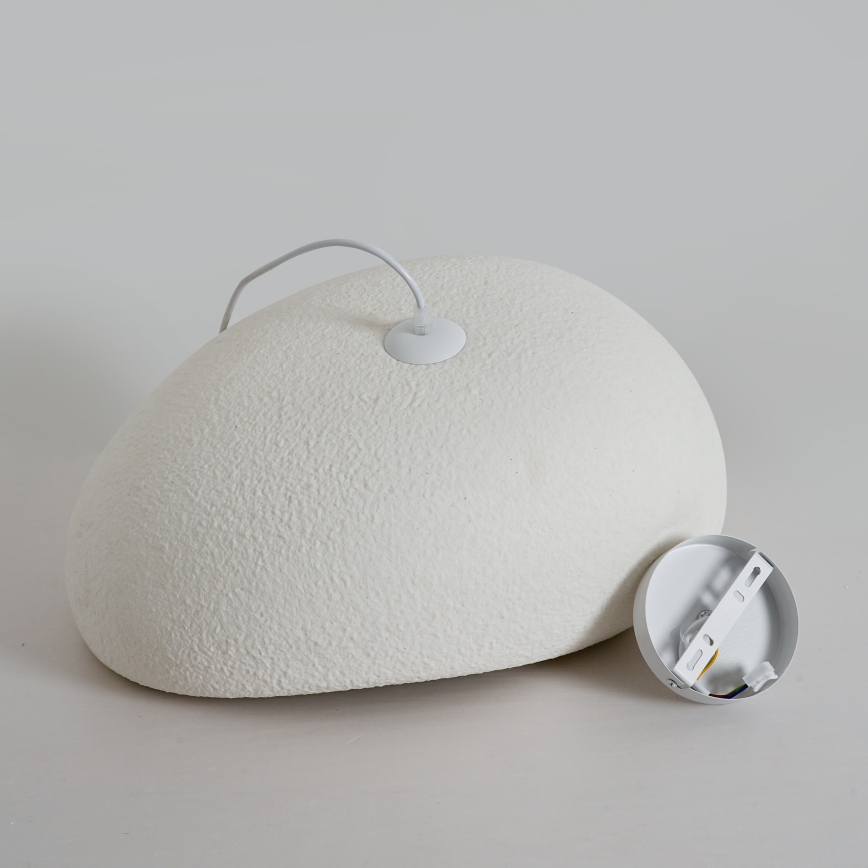 BRILAGI - Pendelleuchte WABI SABI mit Kabel 1xE27/60W/230V Ø 50 cm weiß