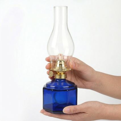 Brilagi - Petroleumlampe MERLIN blau