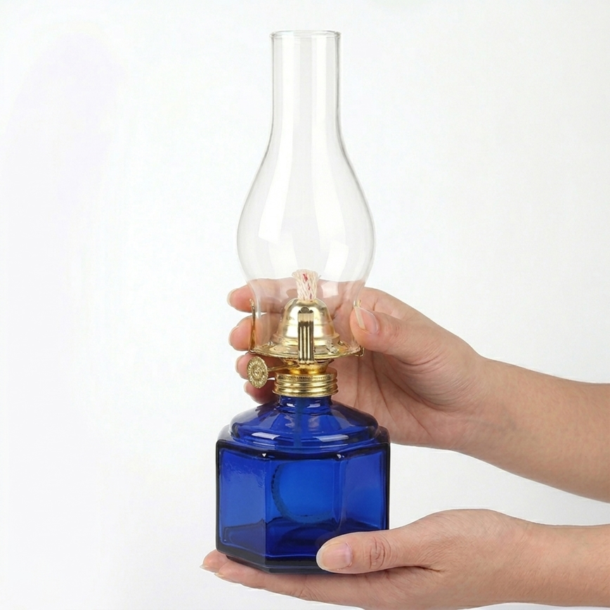Brilagi - Petroleumlampe MERLIN blau