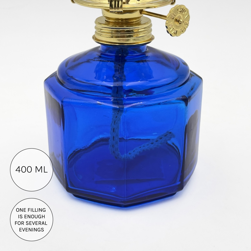 Brilagi - Petroleumlampe MERLIN blau