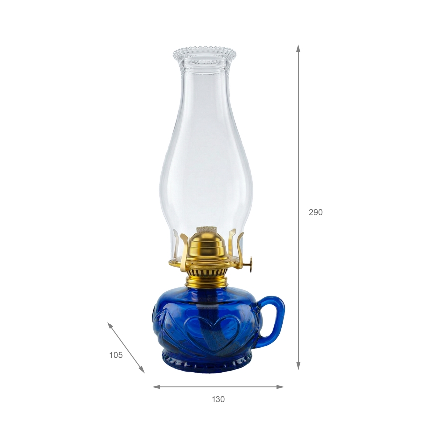 Brilagi - Petroleumlampe MERLIN blau