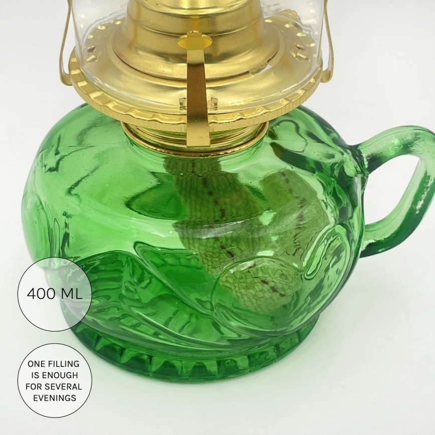 BRILAGI - Petroleumlampe MERLIN grün