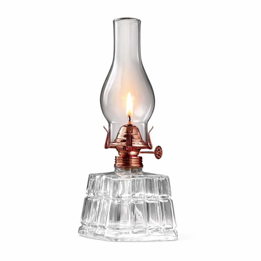 Brilagi - Petroleumlampe MERLIN klar/bronzefarben/Patina
