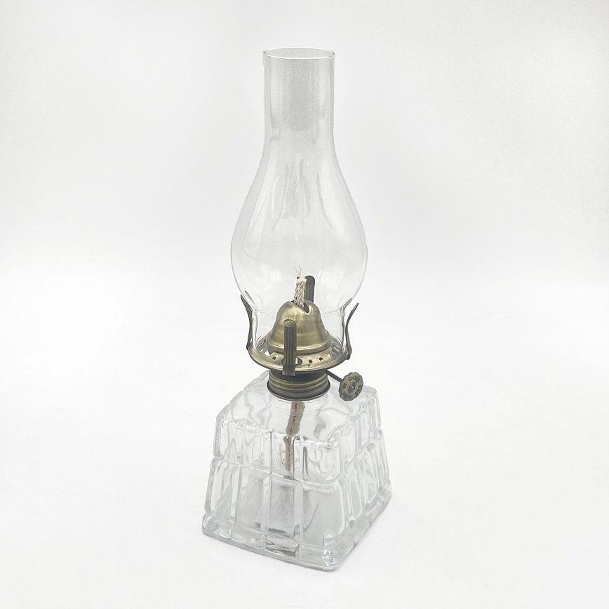 Brilagi - Petroleumlampe MERLIN klar/gold/patina