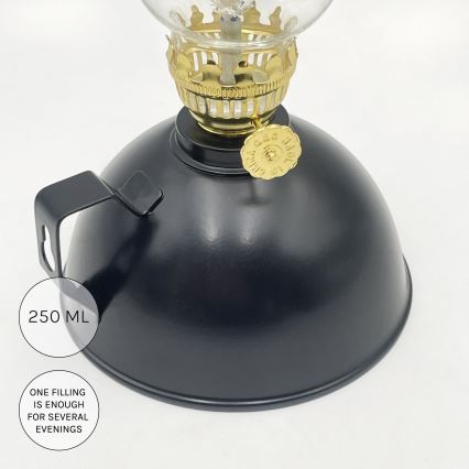 BRILAGI - Petroleumlampe MERLIN, schwarz