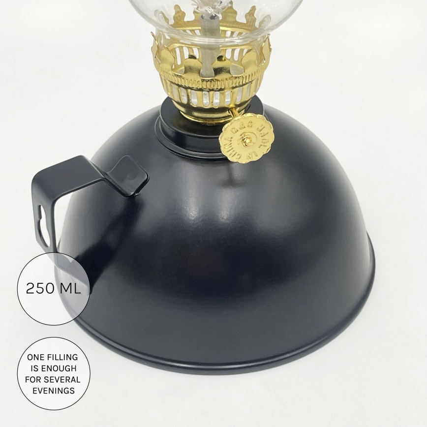 BRILAGI - Petroleumlampe MERLIN, schwarz