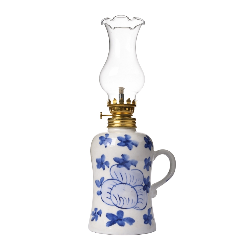BRILAGI - Petroleumlampe MERLIN weiß/blau