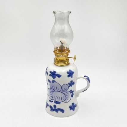 BRILAGI - Petroleumlampe MERLIN weiß/blau