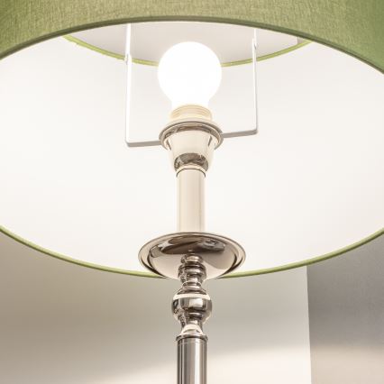 Brilagi - Piantana LED CERIA 1xE27/60W/230V Ø 45 cm cromo lucido/verde