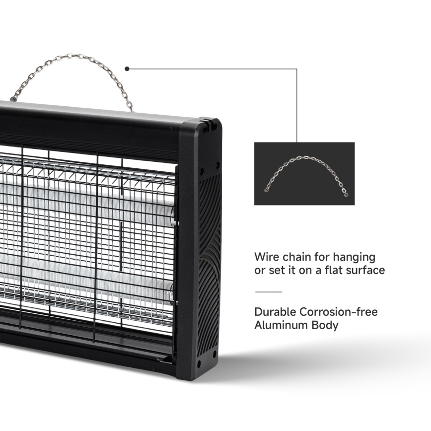 Brilagi - Piège électrique à insectes 2xUV/18W/230V 100 m2