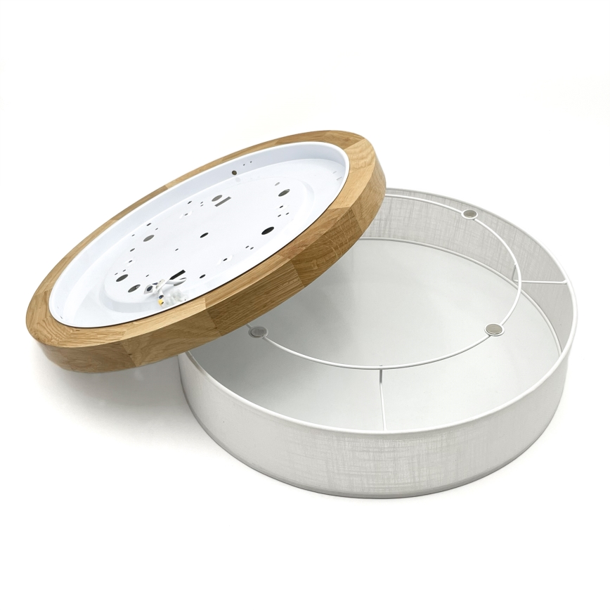 Brilagi - Plafoniera a LED BELLADONNA 36W/230V Ø 40 cm bianco/rovere