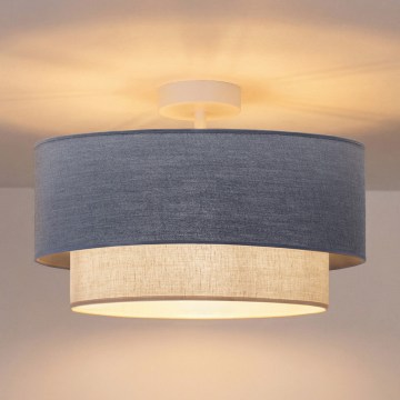 Brilagi - Plafoniera a LED BOHO ECO 1x E27/10W/230V Ø 40 cm blu/crema