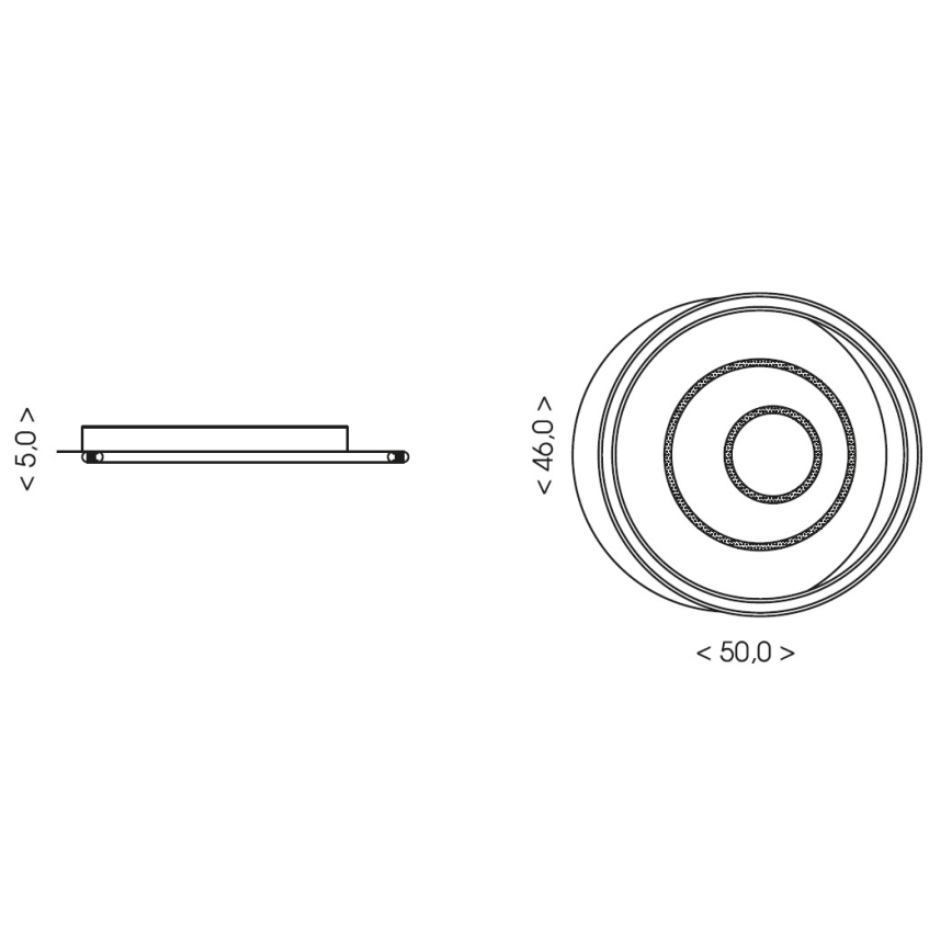 Brilagi - Plafoniera dimmerabile a LED IRIS 83W/230V 3000-6000K 46x50 cm bianca + telecomando