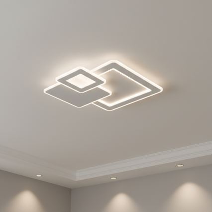 Brilagi - Plafoniera LED dimmerabile MODERN LED/93W/230V 3000-6000K 48,5x48,5 cm + telecomando