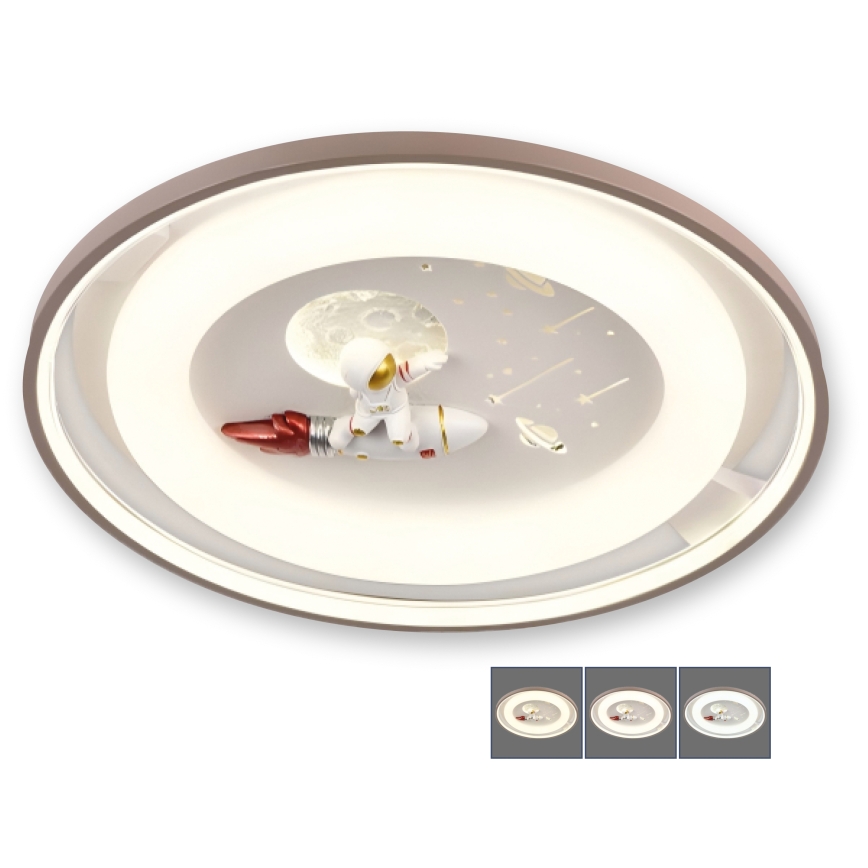 BRILAGI - Plafoniera dimmerabile per bambini ASTRO LED/75W/230V 3000-6000K Ø 50 cm + telecomando