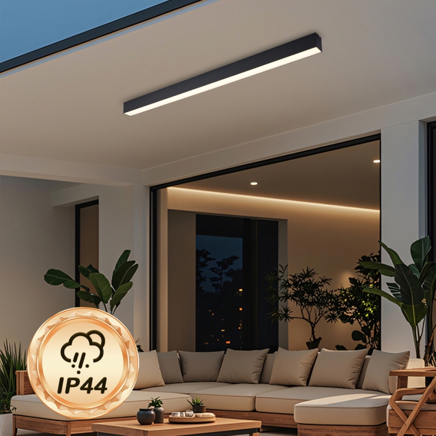 Brilagi - Plafoniera da bagno LED SLEEKLINE LED/40W/230V 3000/4500/6000K nera IP44