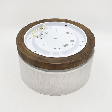 Brilagi - Plafoniera BELLADONNA 1xE27/15W/230V diametro 30 cm bianco/quercia