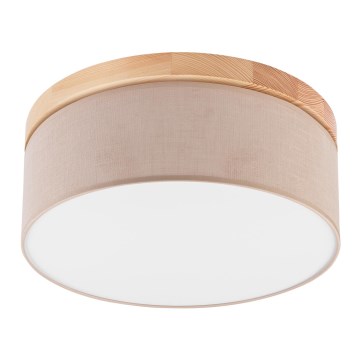Brilagi - Plafoniera BELLADONNA 2xE27/15W/230V beige/pino