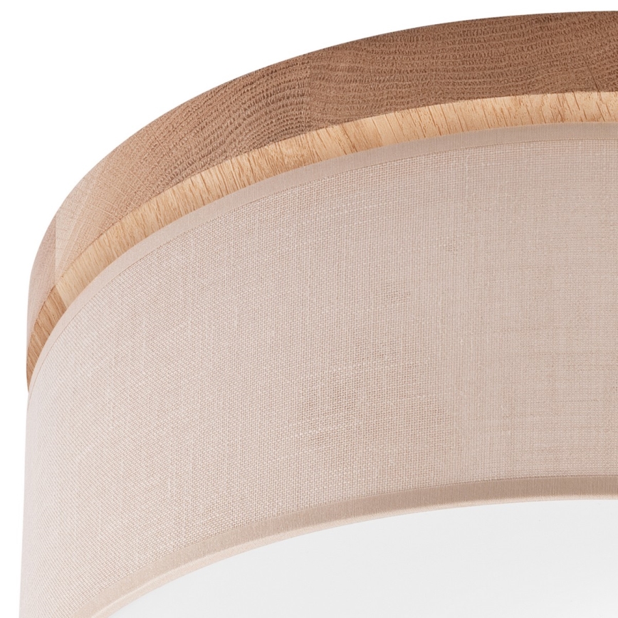 Brilagi - Plafoniera BELLADONNA 2xE27/15W/230V beige/quercia