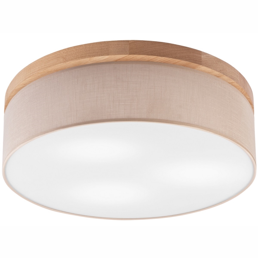 Brilagi - Plafoniera BELLADONNA 3xE27/15W/230V beige/quercia
