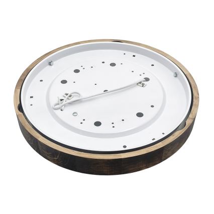 Brilagi - Plafoniera CARVALHO SLIM SMOKEY 2xE27/60W/230V rovere Ø 37,5 cm