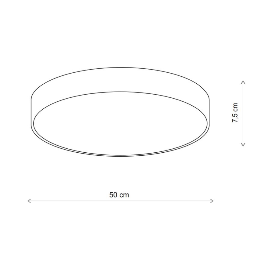 Brilagi - Plafoniera CLARE 4xE27/40W/230V diametro 50 cm beige