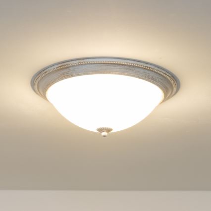 Brilagi - Plafoniera CLASSIC 3xE27/60W/230V color crema/patina