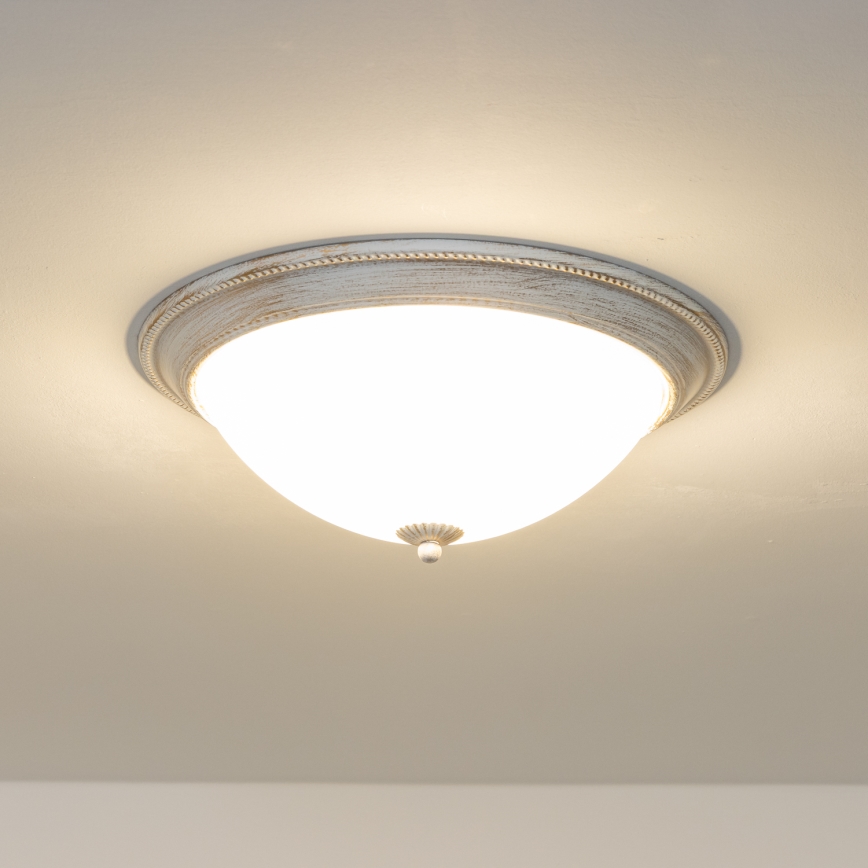 Brilagi - Plafoniera CLASSIC 3xE27/60W/230V color crema/patina