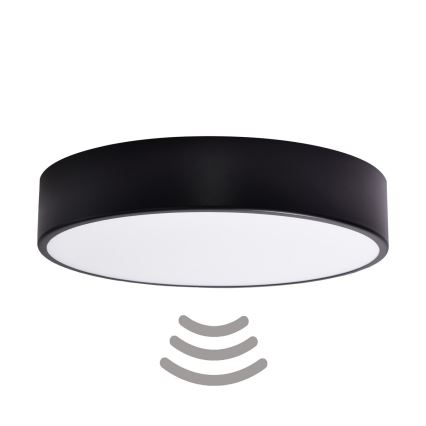 Brilagi - Plafoniera con sensore CLARE 3xE27/40W/230V diametro 40 cm nero