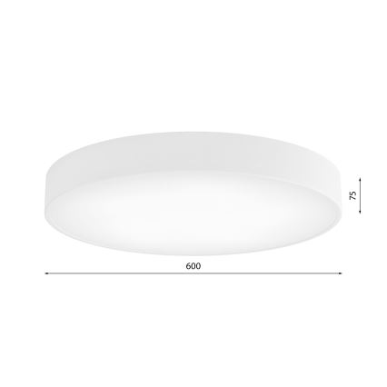 Brilagi - Plafoniera con sensore CLARE 5xE27/40W/230V Ø 60 cm bianca