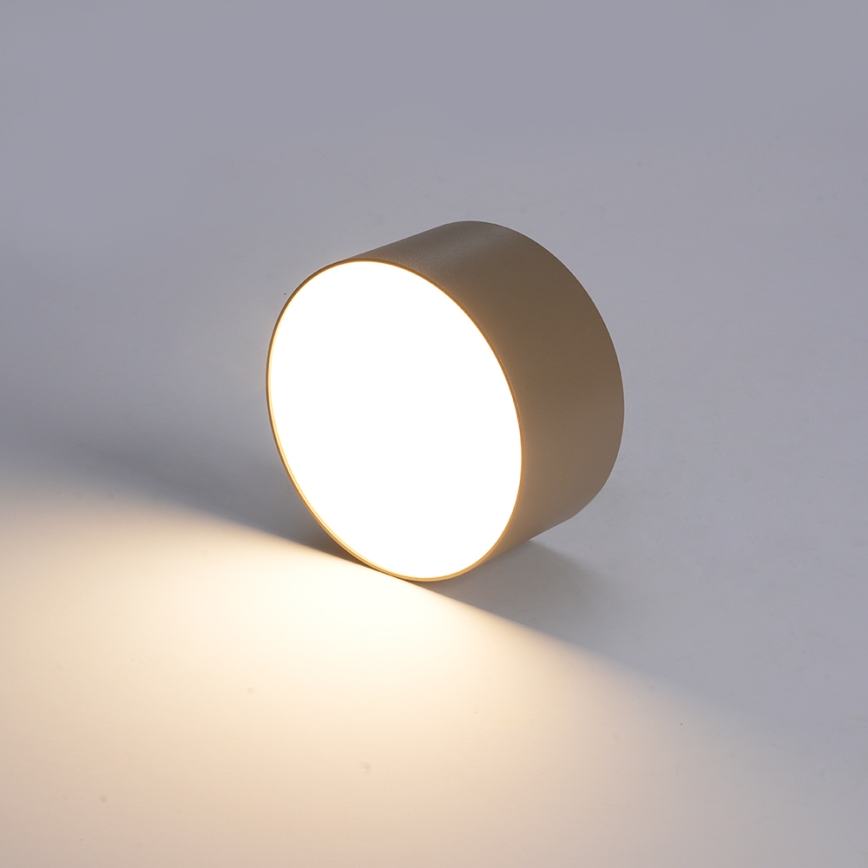 Brilagi - Plafoniera da bagno a LED FORIS LED/9W/230V Ø 9 cm beige IP44 CRI 90