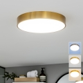 Brilagi - Plafoniera da bagno a LED POOL, 36 W, 230 V, 3000/4000/5500 K, Ø 40 cm, IP54, bronzo