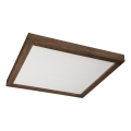 Brilagi - Plafoniera da bagno a LED WOODY FRAME LED/40W/230V 60x60 cm IP44 rovere noce