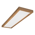 Brilagi - Plafoniera da bagno a LED WOODY FRAME LED/50W/230V 120x30 cm IP44 rovere