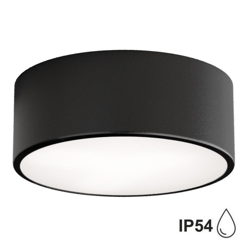 Brilagi - Plafoniera da bagno CLARE 1xE27/24W/230V diametro 20 cm IP54 nero