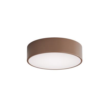 Brilagi - Plafoniera da soffitto per bagno con sensore di movimento e sensore crepuscolare CLARE 2xE27/24W/230V Ø 30 cm marrone IP54