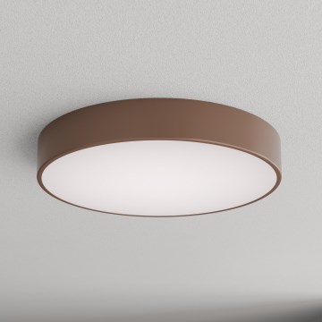 Brilagi - Plafoniera da bagno con sensore di movimento e sensore crepuscolare CLARE 4xE27/24W/230V Ø 50 cm marrone IP54