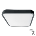 Brilagi - Plafoniera da bagno LED con sensore ZENNA LED/24W/230V 34,5x34,5 cm IP44 antracite + telecomando