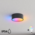 BRILAGI - Plafoniera da bagno LED RGBW dimmerabile CLARE 1xE27/12W/230V Ø 20 cm antracite IP54