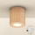 Brilagi - Plafoniera da bagno LED RGBW dimmerabile MIA 1xGU10/30W/230V 3000K Wi-Fi 84x80 mm finitura rovere IP44