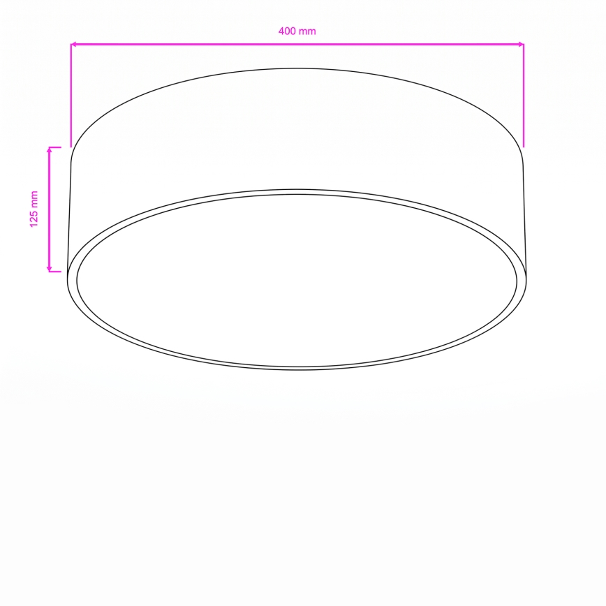 BRILAGI - Plafoniera da bagno POOL 3xE27/15W/230V Ø 40 cm IP54 bianca