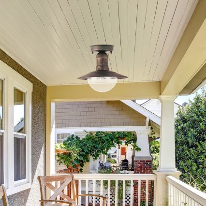 Brilagi - Plafoniera da esterno MOLDE 1xE27/60W IP44 bronzo/patina