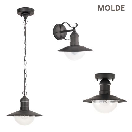 Brilagi - Plafoniera da esterno MOLDE 1xE27/60W IP44 nera